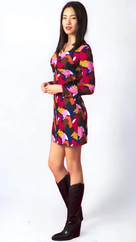 4-A1112 Multi Coloured Liv Dress