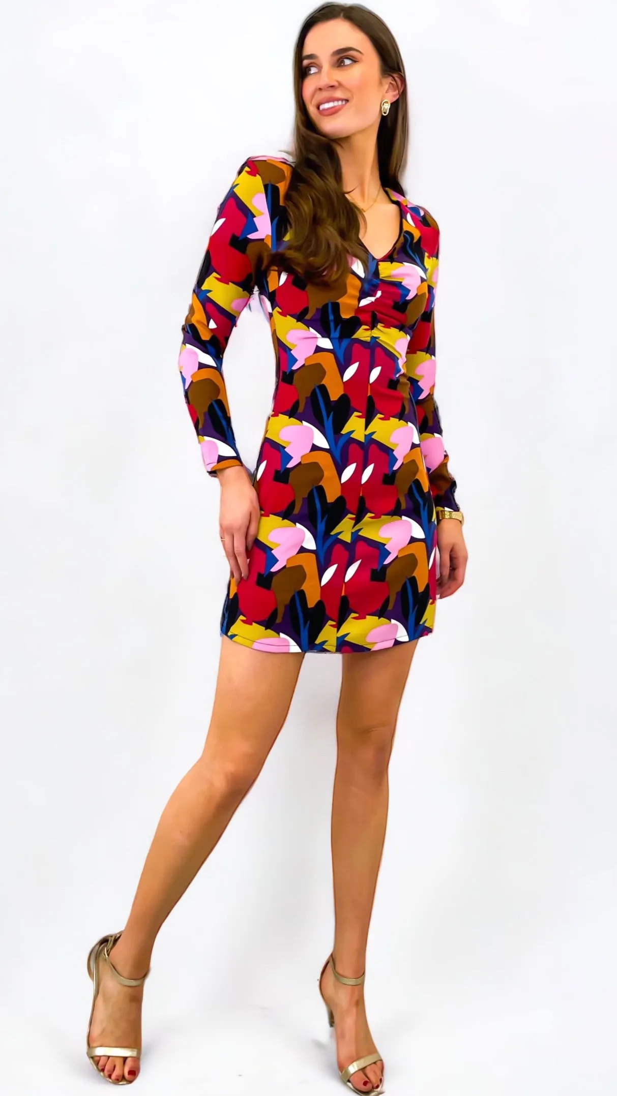 4-A1112 Multi Coloured Liv Dress