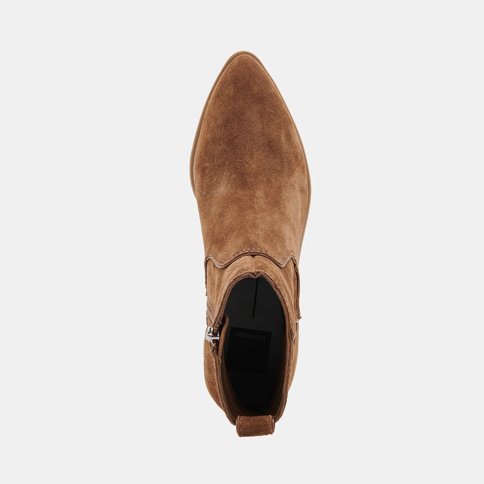 ABLE BOOTIES DK BROWN SUEDE - re:vita