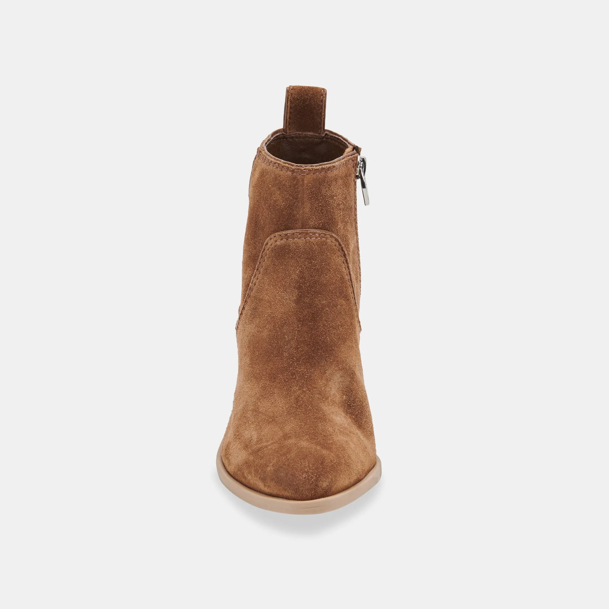 ABLE BOOTIES DK BROWN SUEDE - re:vita