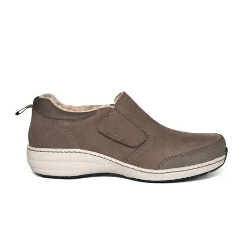 Aetrex Tyra Slip On (Women) - Warm Grey