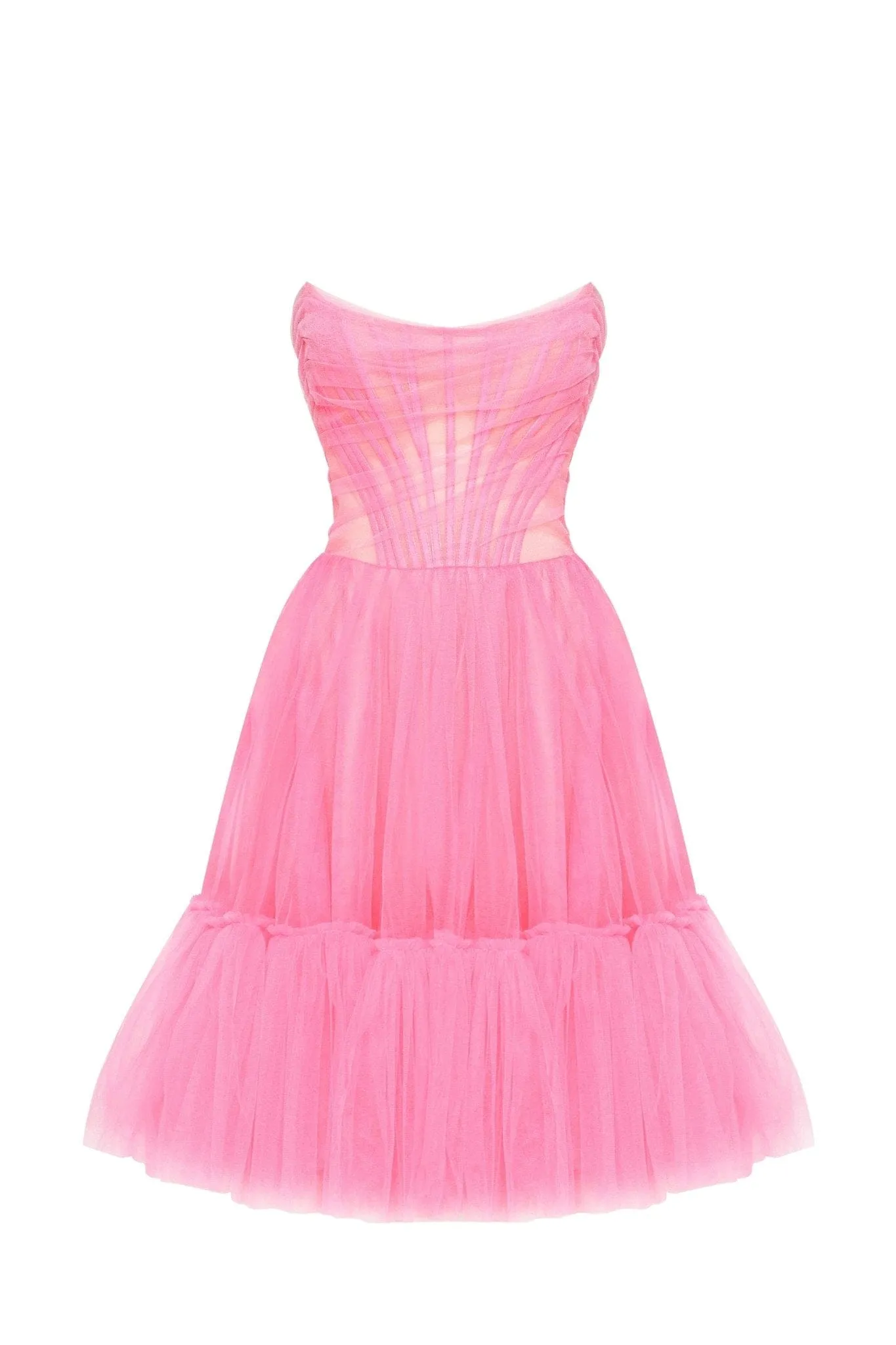 All-In-Pink bustier tulle dress