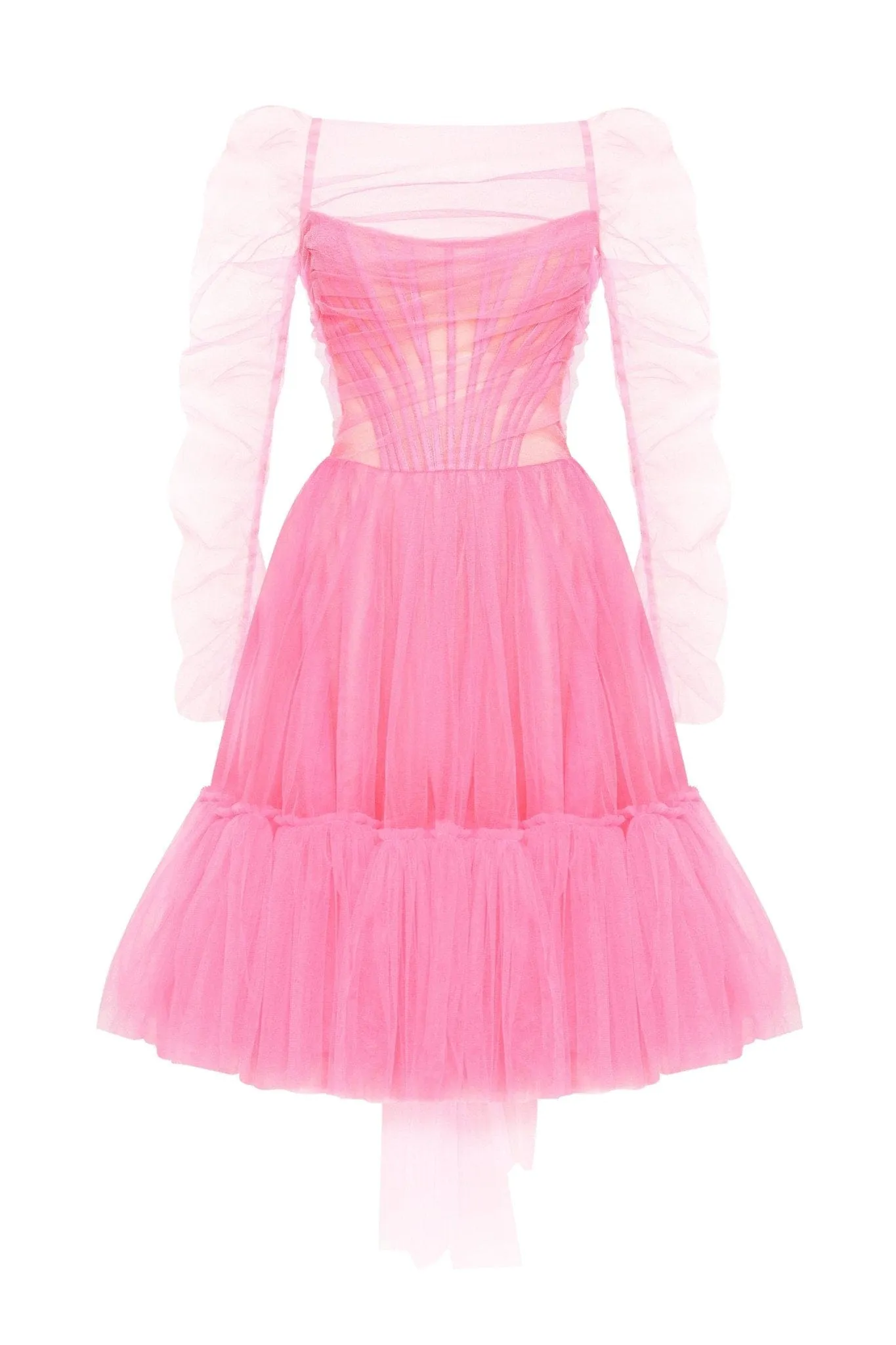 All-In-Pink bustier tulle dress