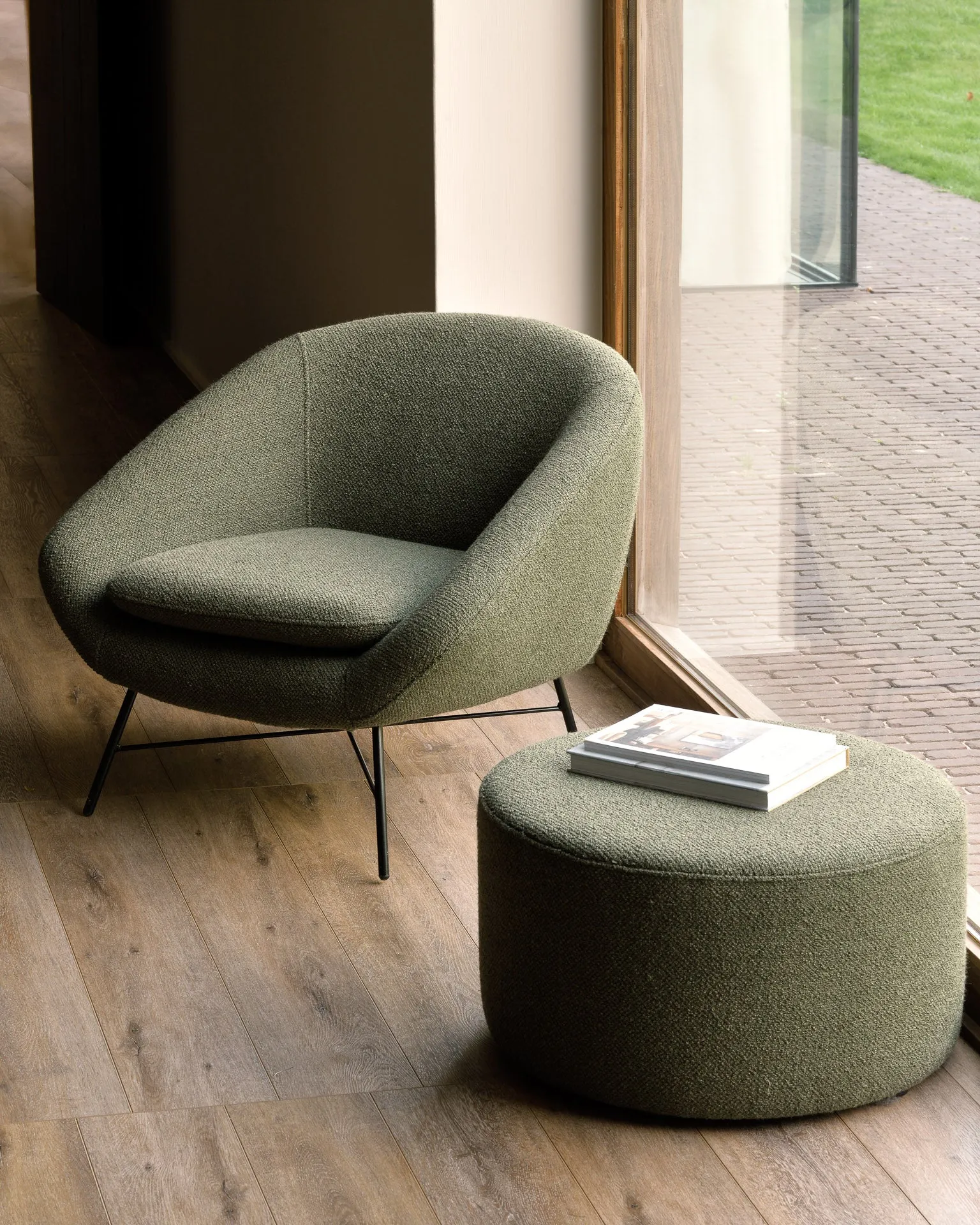 Barrow Pouf - Pine Green