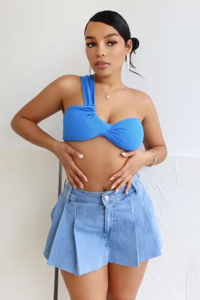 Beach Babe One Shoulder Crop Top