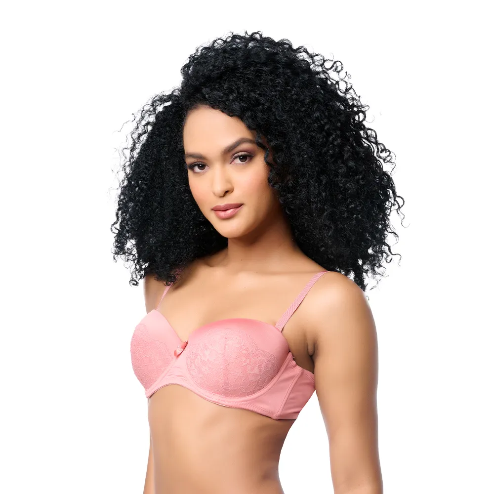 Brasier coordinable strapless con detalles de encaje 24516 Carnival