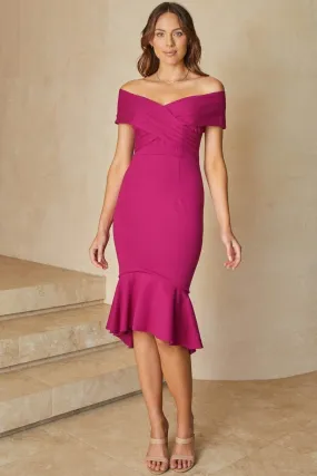 Brienne Dress - Fuchsia