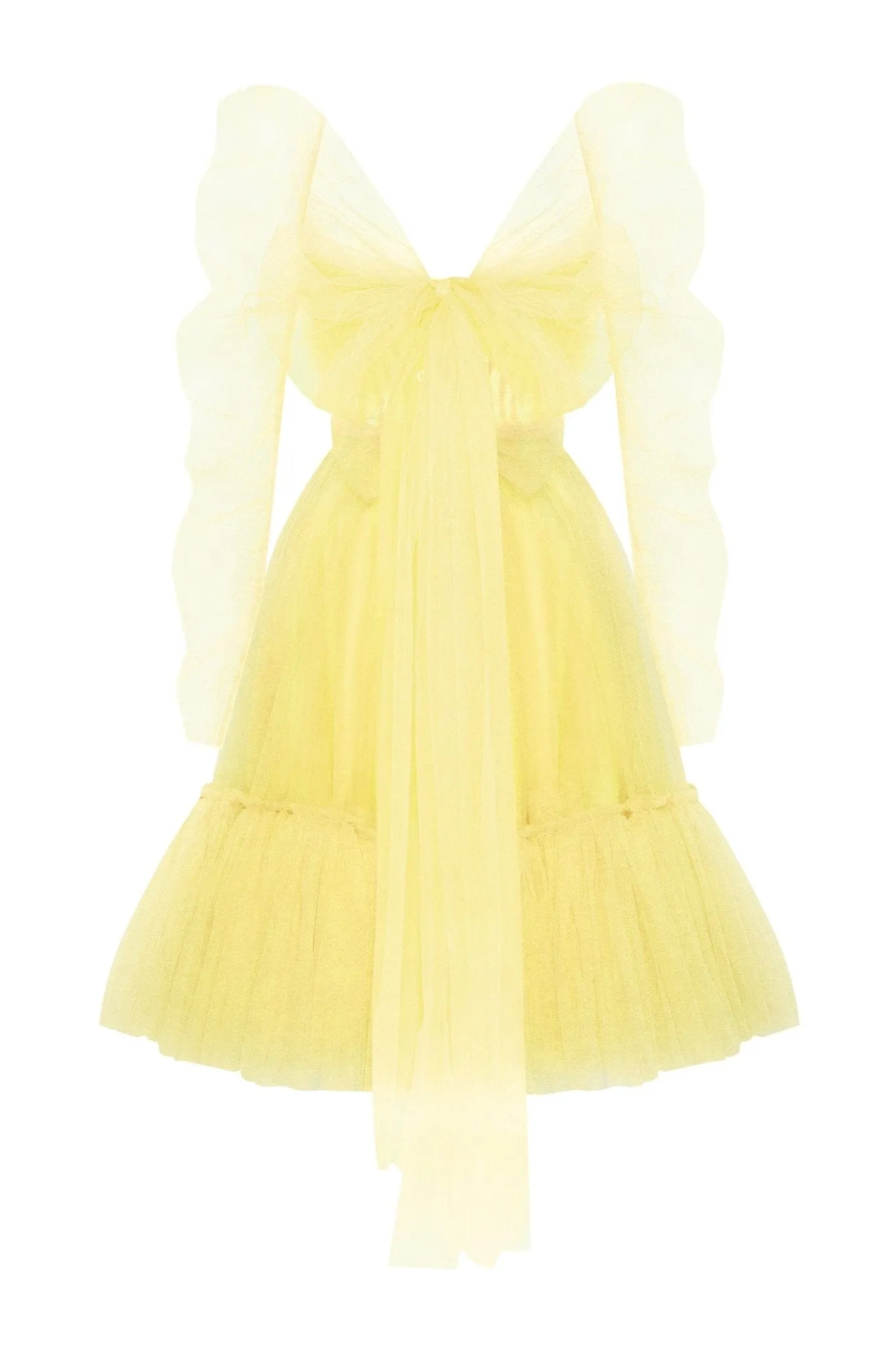 Bright Yellow tulle dress