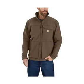 Carhartt Men's Super Dux Relaxed Fit Lightweight Mock Neck Jacket - Coffee