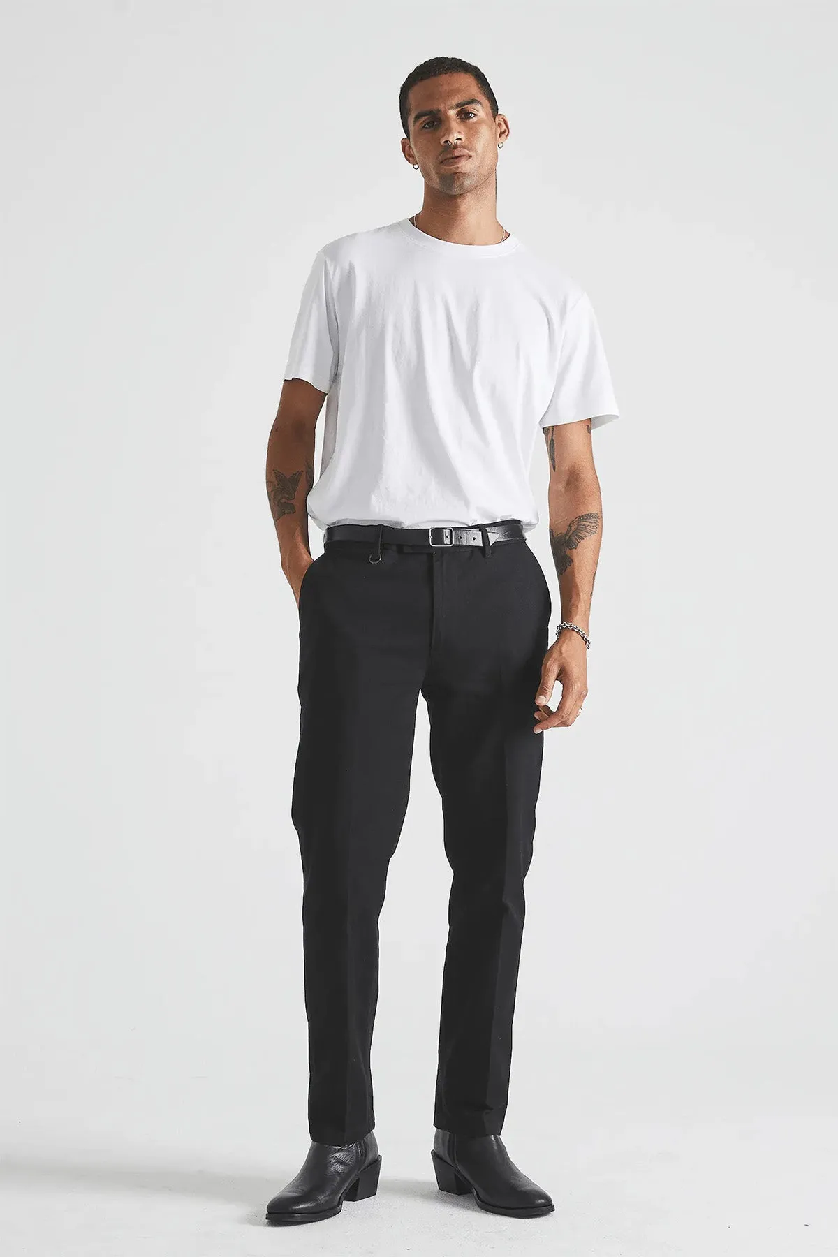 CASH TWILL PANT - BLACK