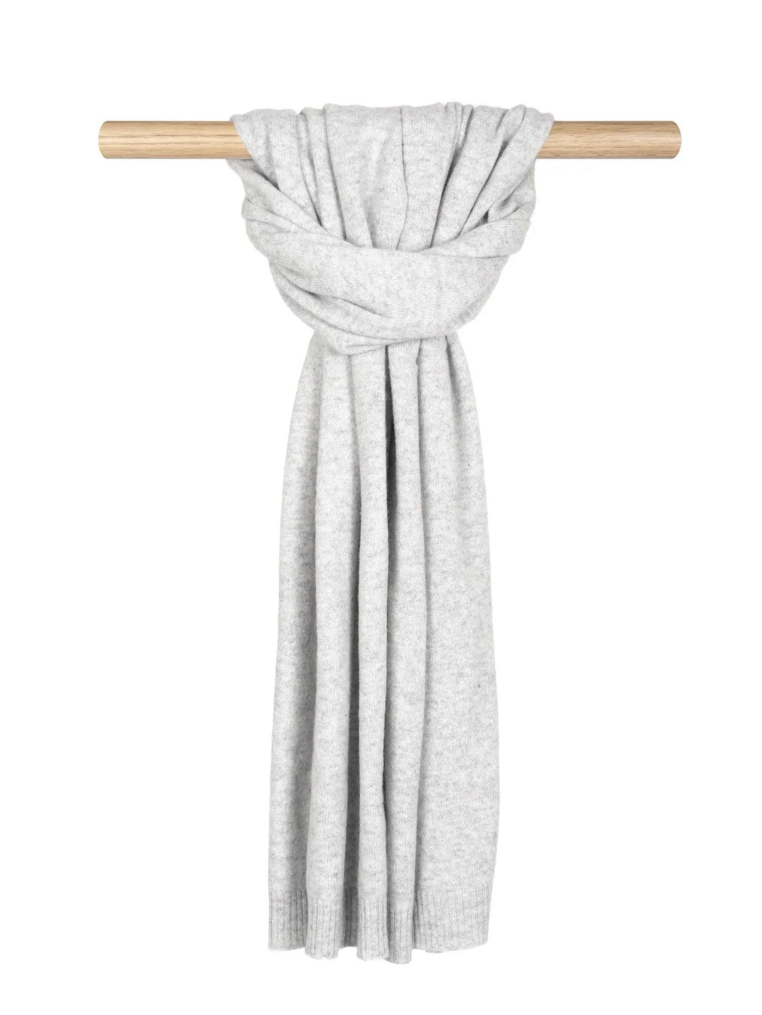 Cashmere scarf "Urban" - light grey