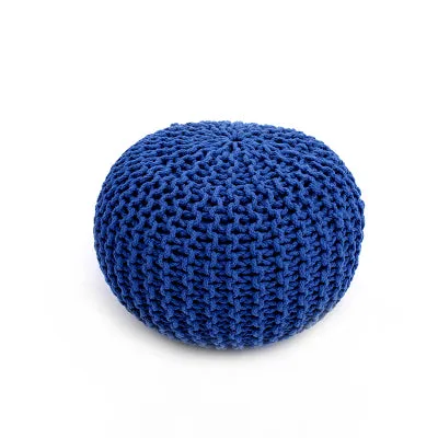 Chunky Knit Pouf