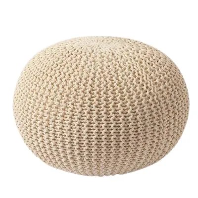 Chunky Knit Pouf