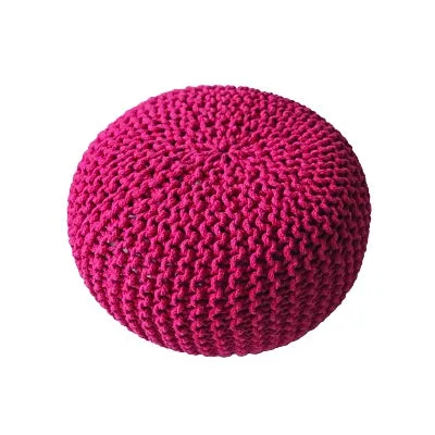 Chunky Knit Pouf