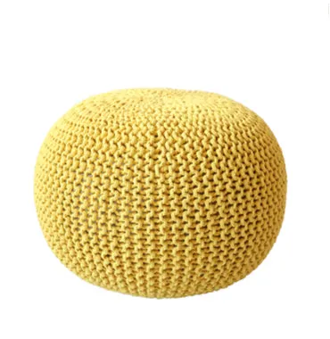 Chunky Knit Pouf