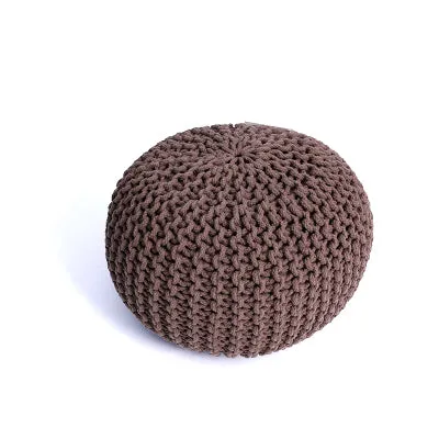 Chunky Knit Pouf