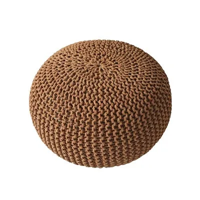 Chunky Knit Pouf