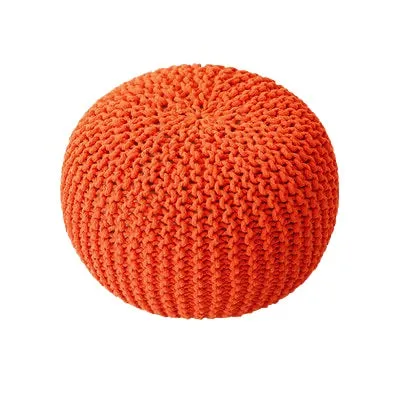 Chunky Knit Pouf