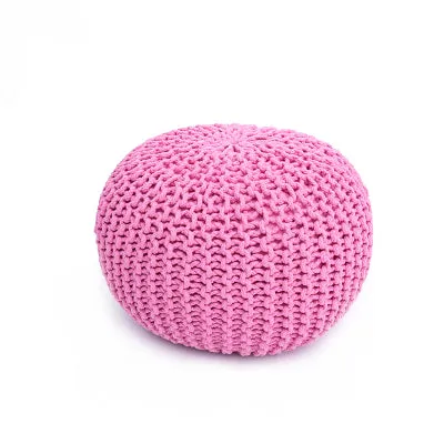 Chunky Knit Pouf