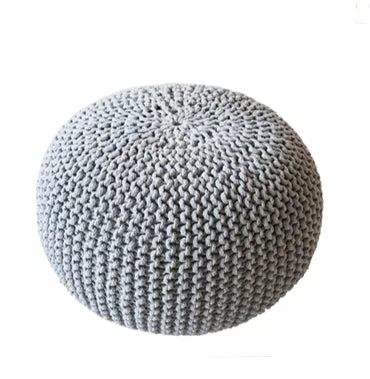 Chunky Knit Pouf