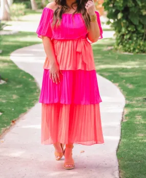 Clementine Pleated Dress