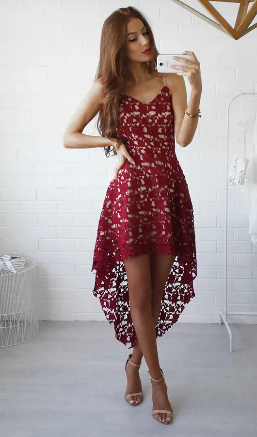 High Low Lace Dress