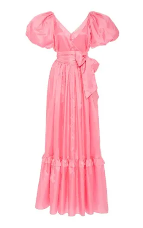 Ida Ruffled Taffeta Gown