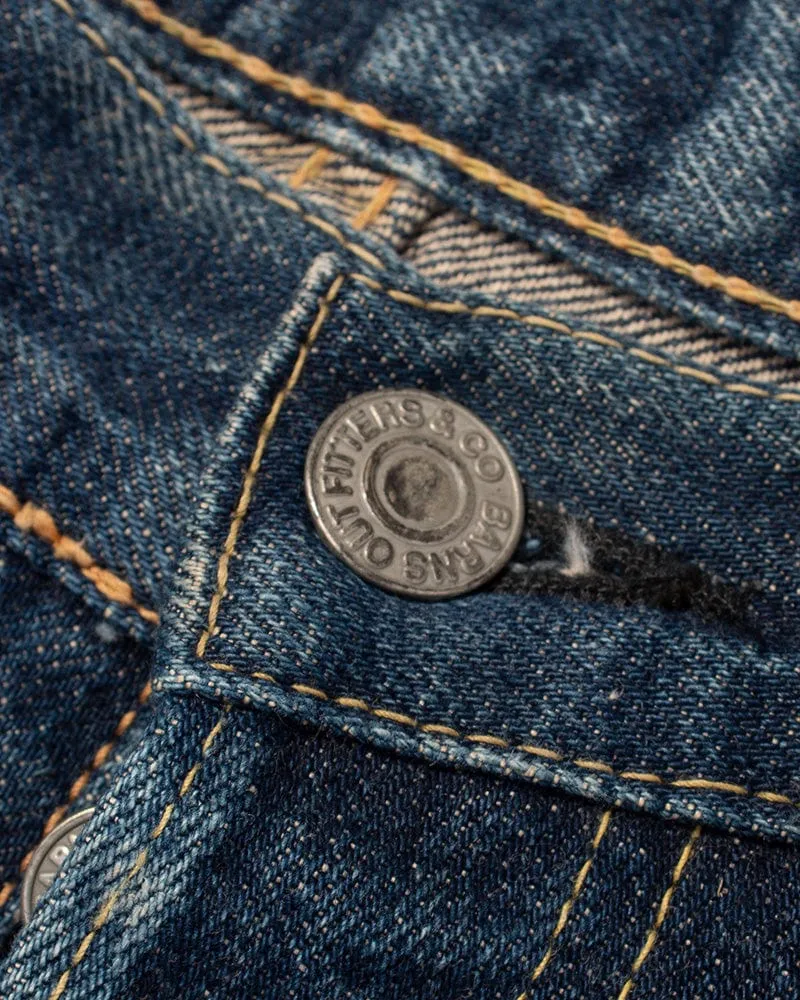 Japanese Repro Denim Jeans, Barns Outfitters & Co Brand, Selvedge Denim Jeans, 1 - 30" x 35"