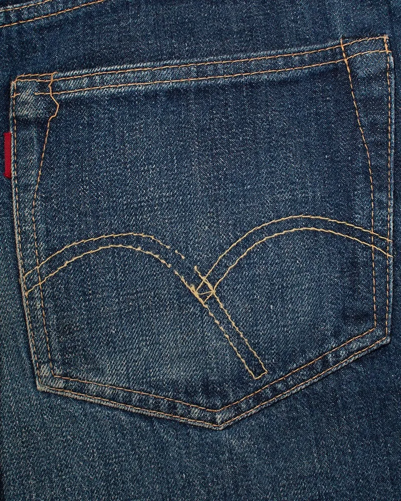 Japanese Repro Denim Jeans, Barns Outfitters & Co Brand, Selvedge Denim Jeans, 1 - 30" x 35"