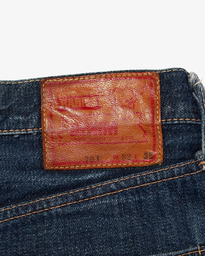 Japanese Repro Denim Jeans, Barns Outfitters & Co Brand, Selvedge Denim Jeans, 1 - 30" x 35"