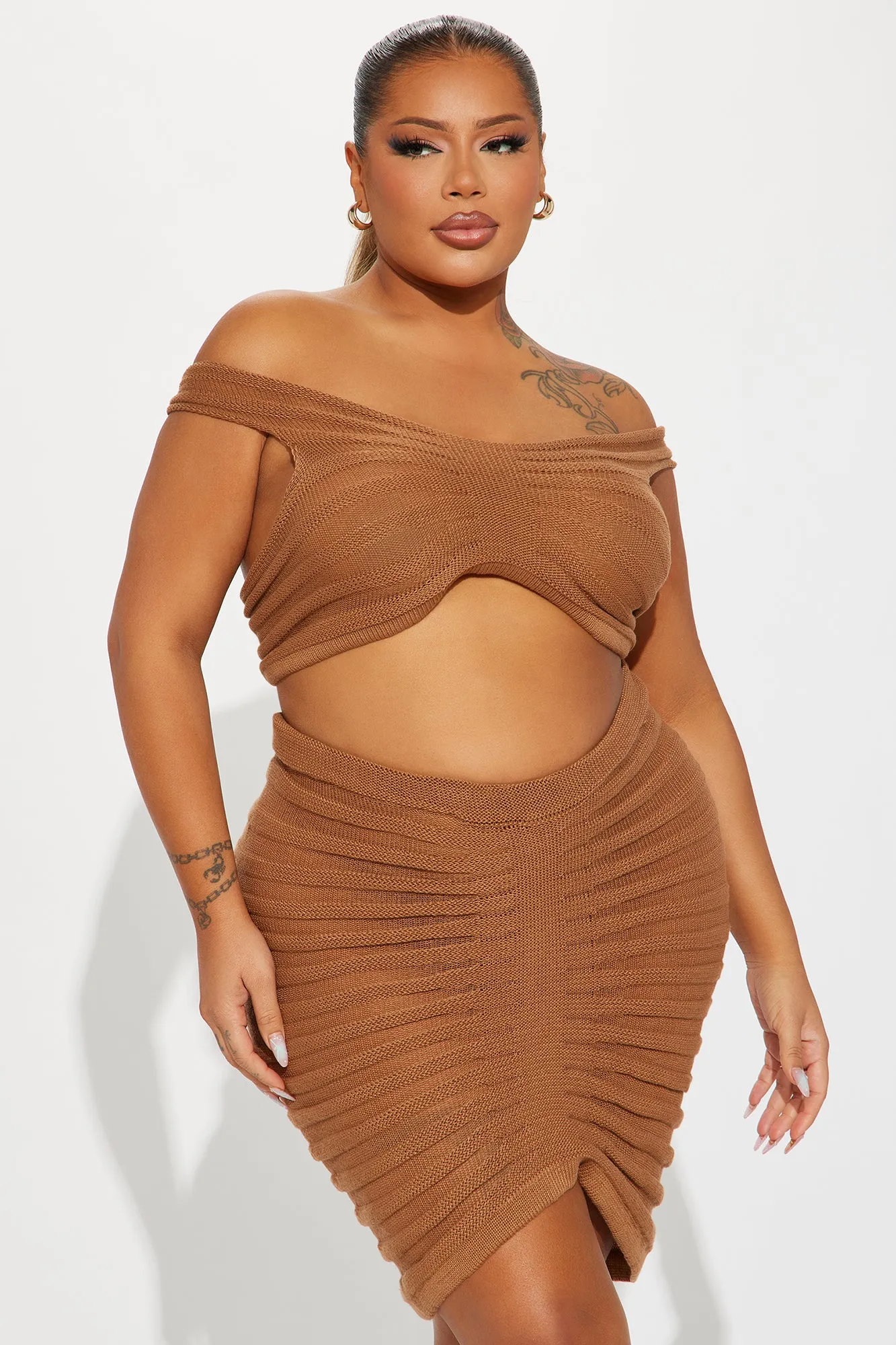 Key West Mami Skirt Set - Mocha