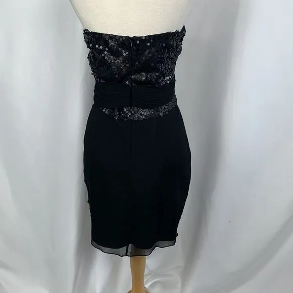 Kurt Thomas NWT Black Beaded Strapless Dress