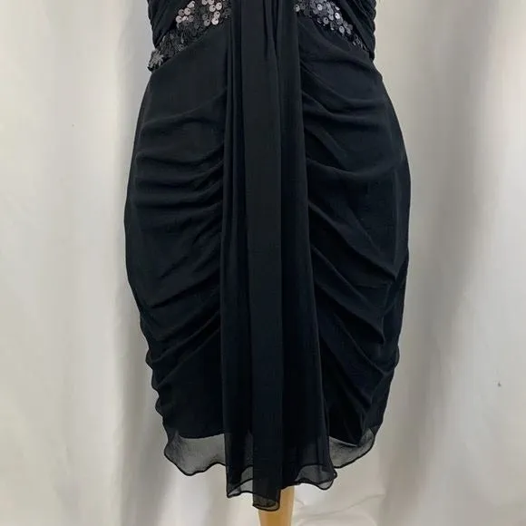 Kurt Thomas NWT Black Beaded Strapless Dress