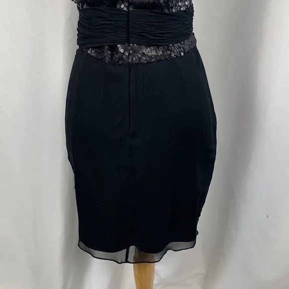 Kurt Thomas NWT Black Beaded Strapless Dress