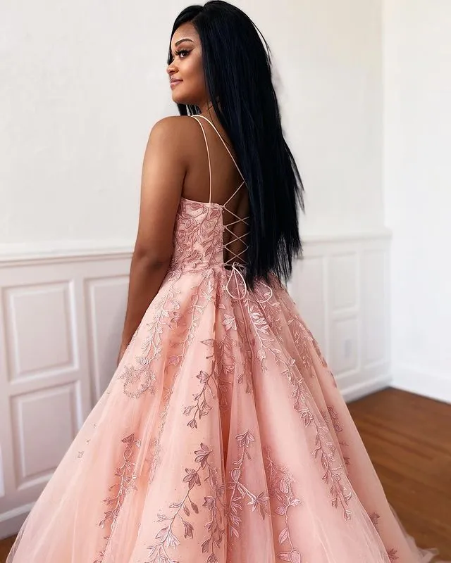 Lace Prom Dress Long, Formal Dress, Evening Dress, Dance Dresses, School Party Gown, PC0806