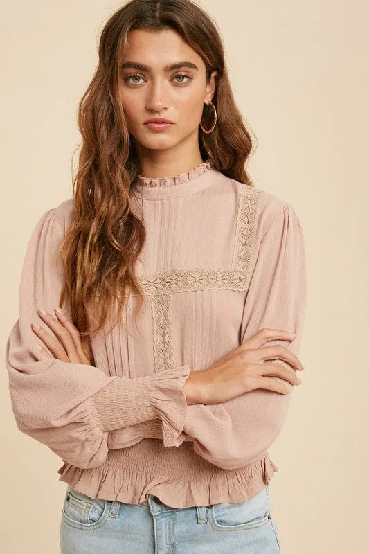 Lauren Blouse in Dusty Mauve