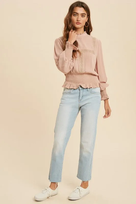 Lauren Blouse in Dusty Mauve