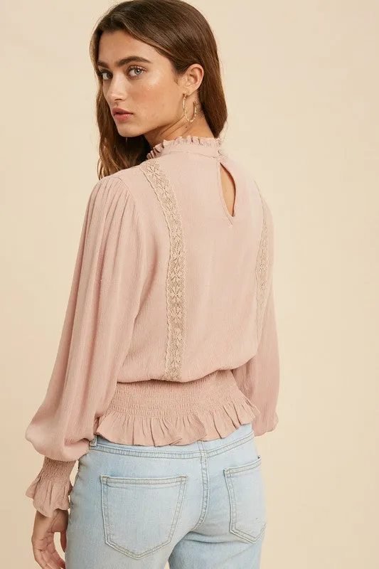 Lauren Blouse in Dusty Mauve