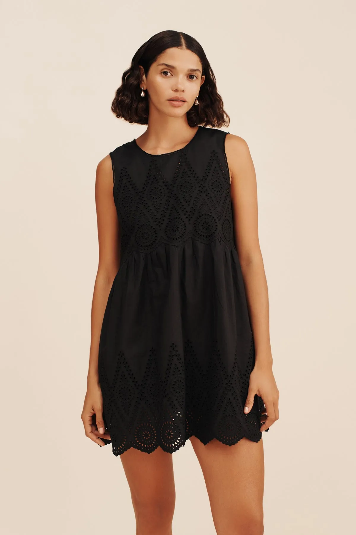 LOUISA MINI DRESS - BLACK