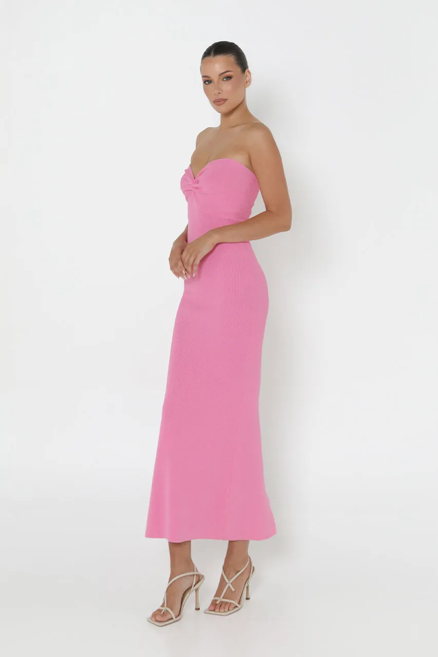 Mae Knit Midi Dress | Pink