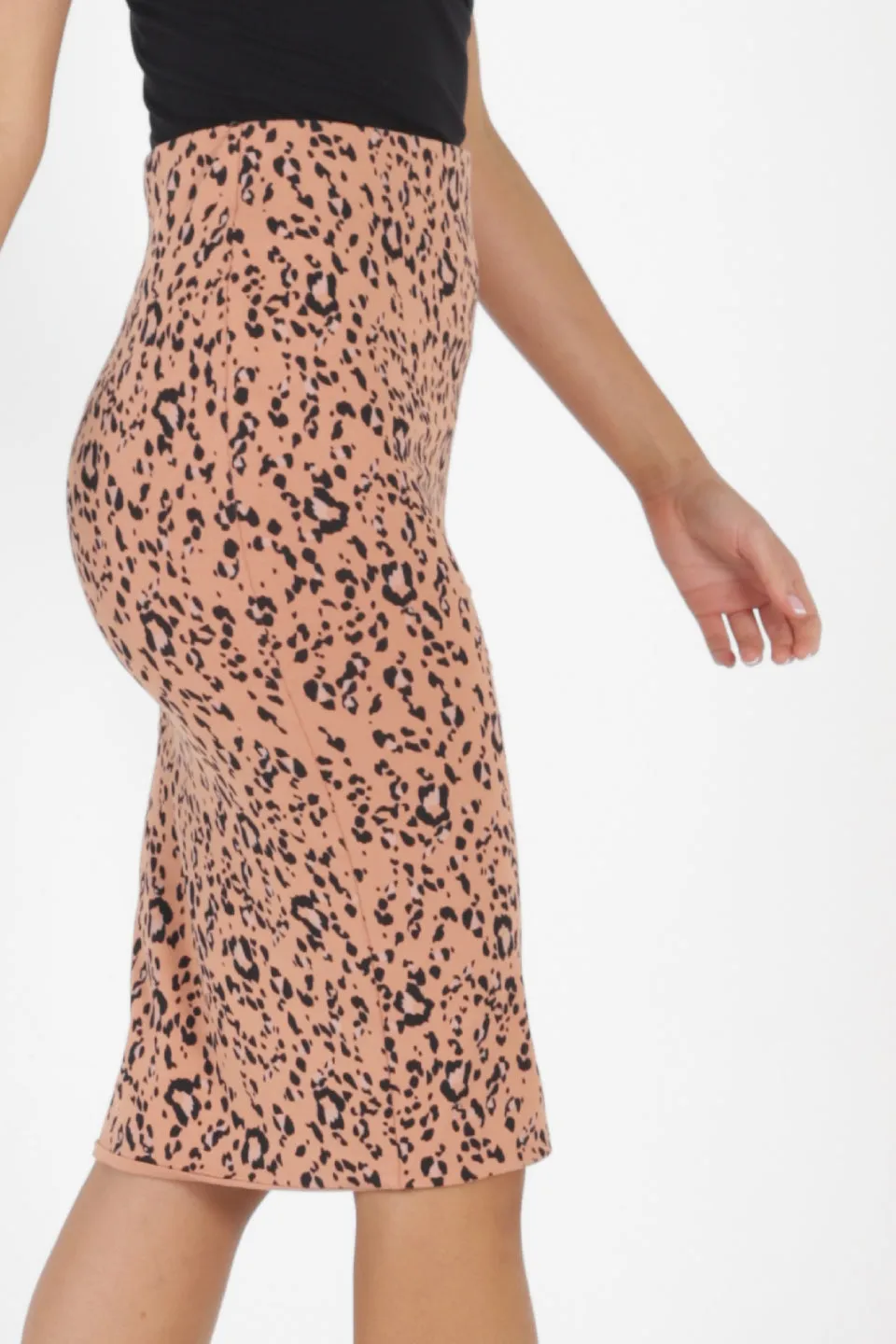 Maya Reversible Pink Leopard Skirt