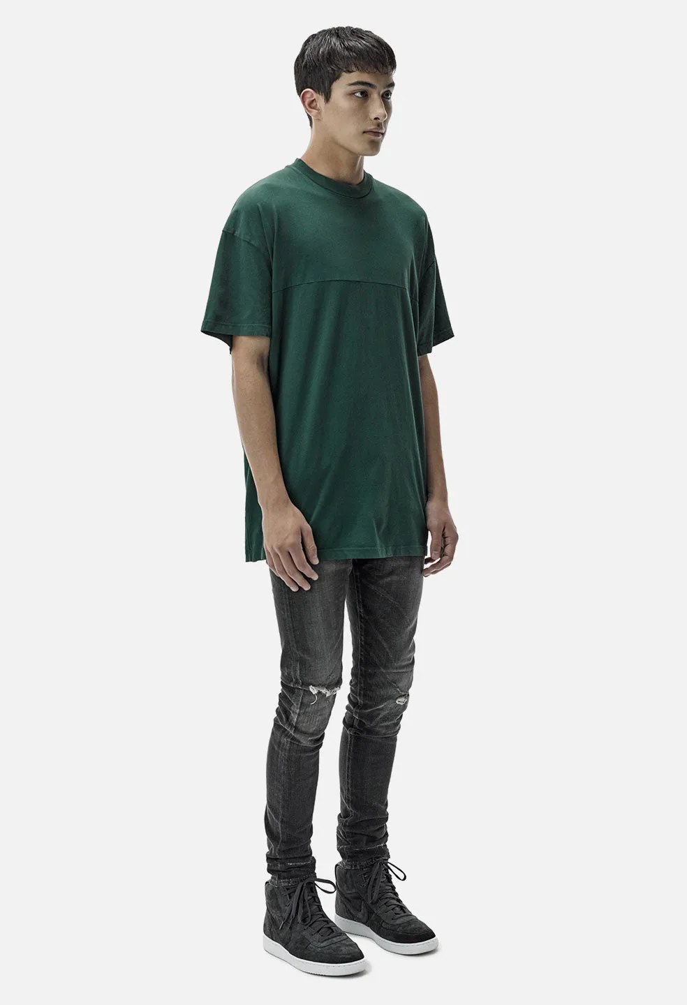 Mock Panel Tee / Forest