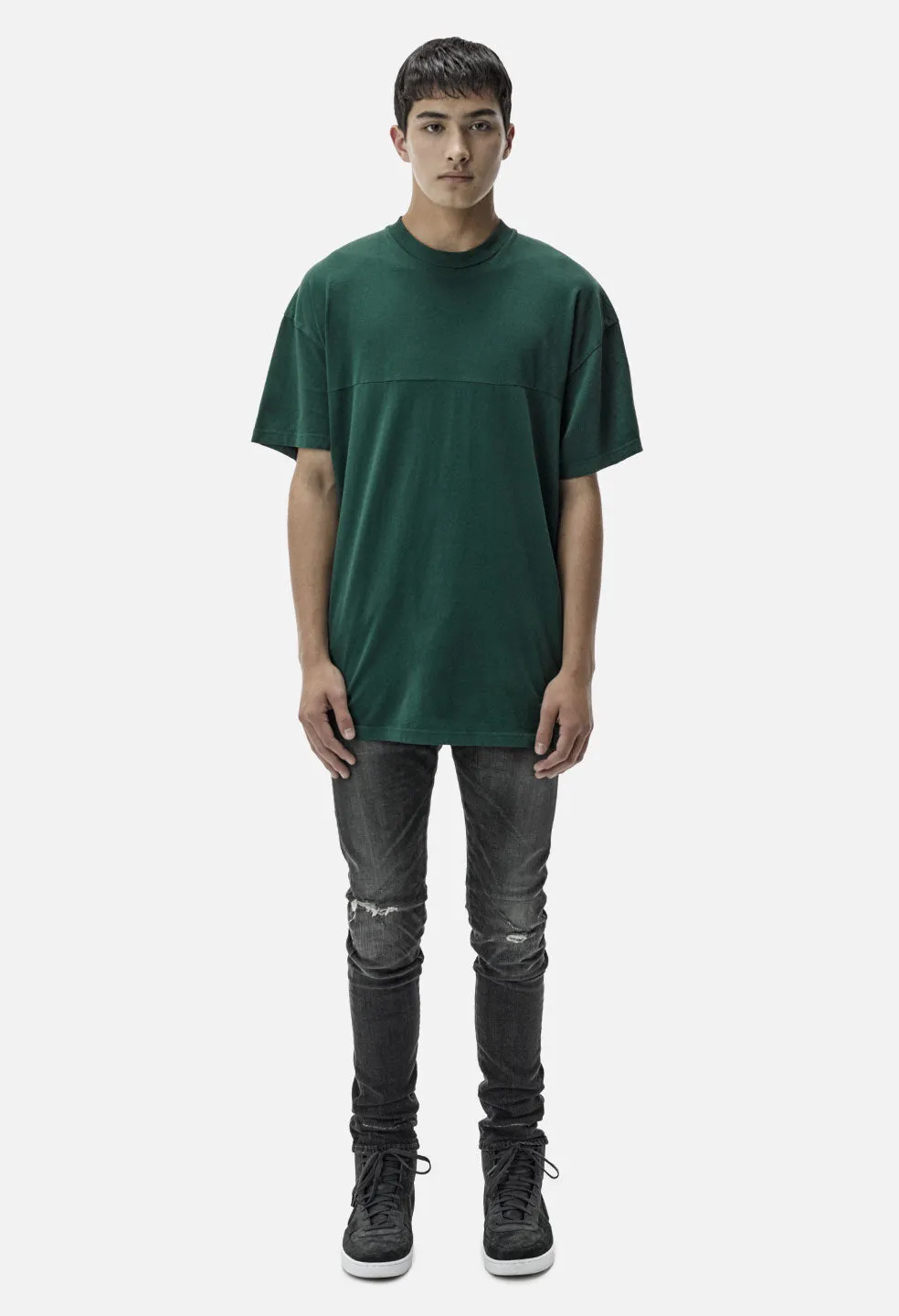 Mock Panel Tee / Forest