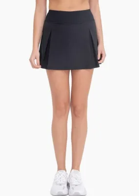 Mono B Black Pleated Skort