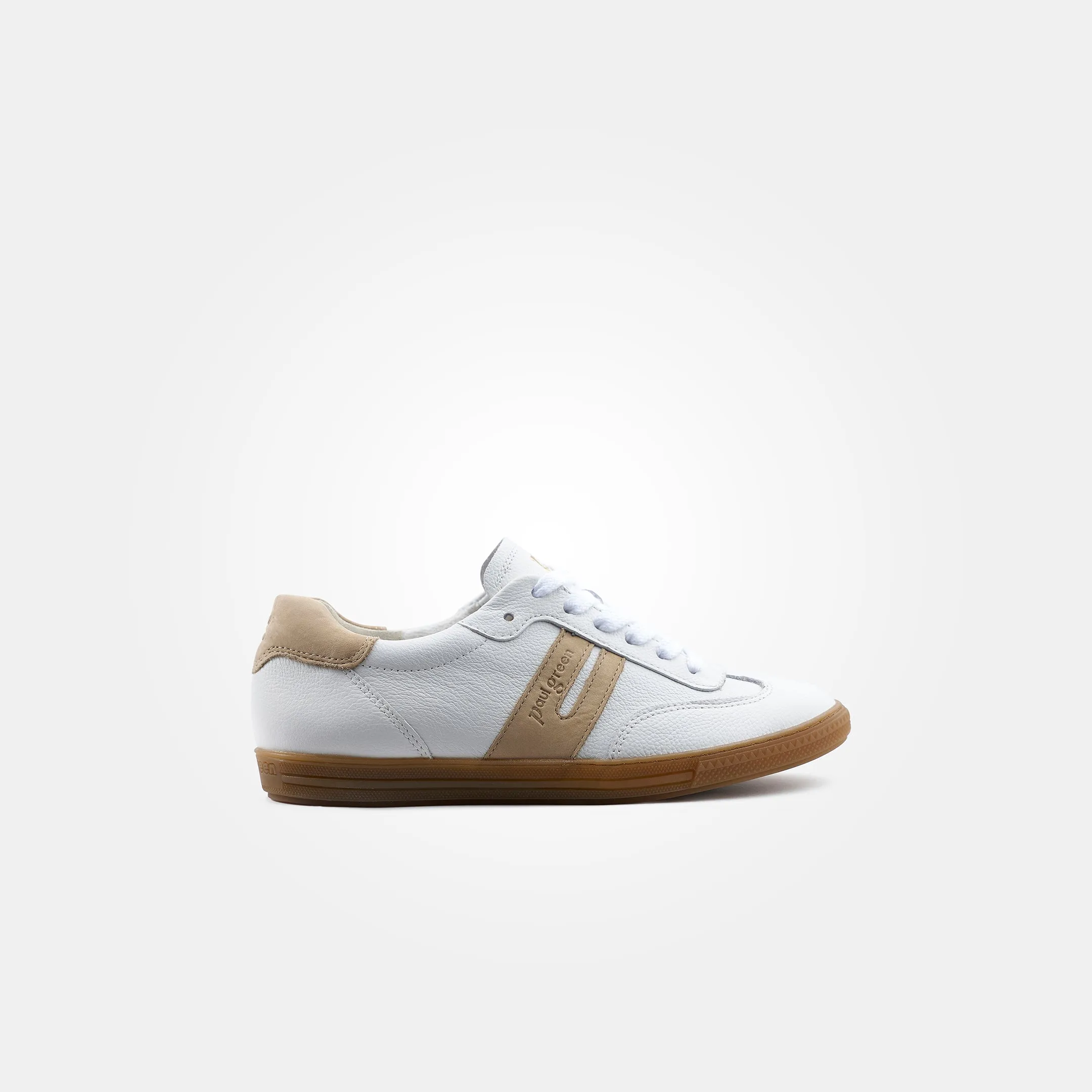 Paul Green White Leather Trainer 5350