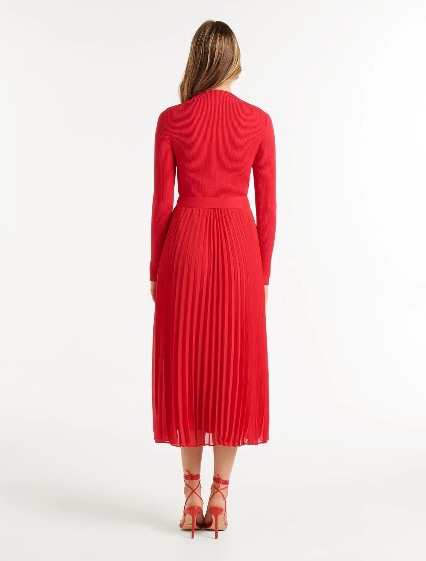 Penelope Woven Mix Knit Dress