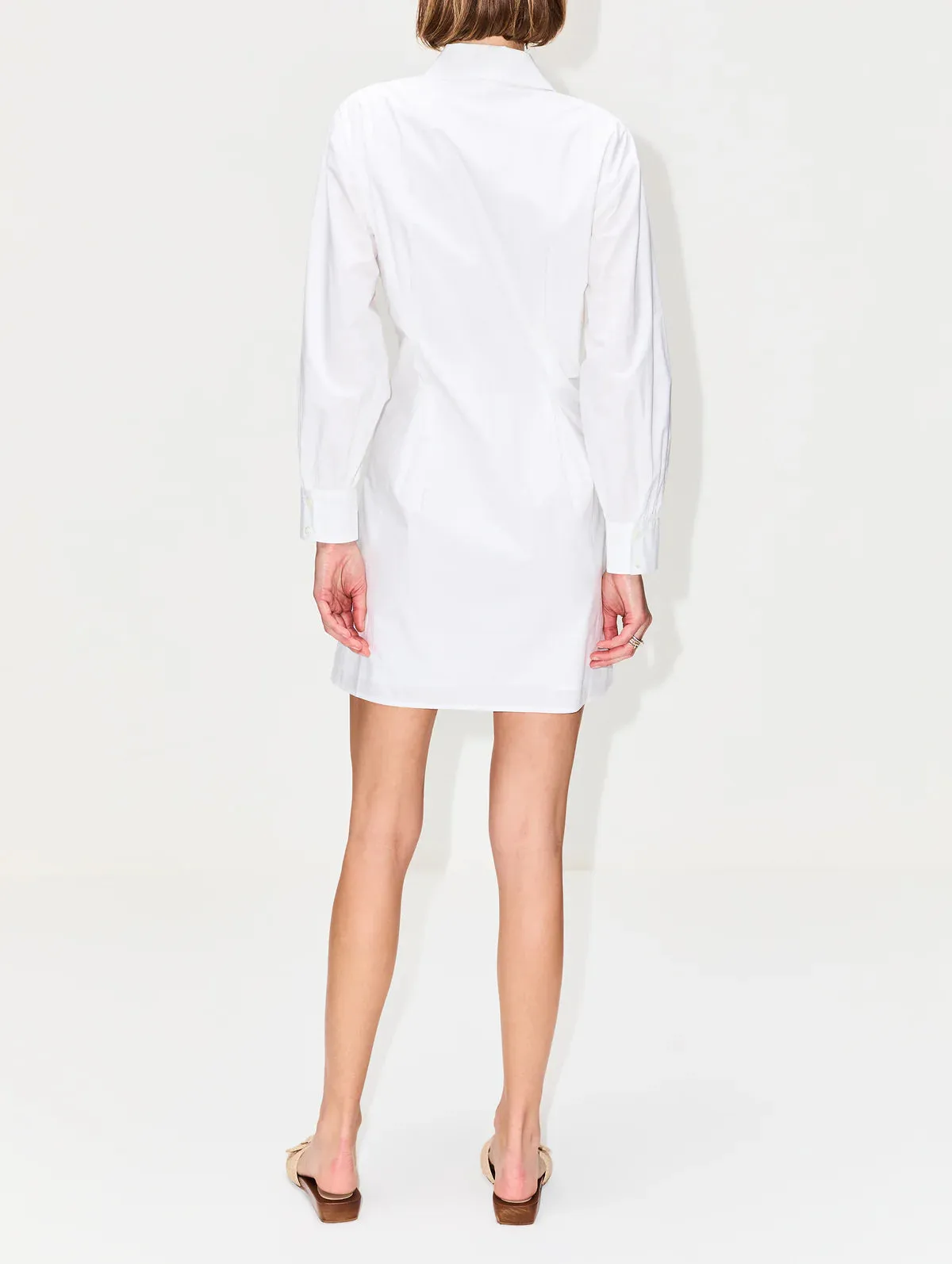 Pleated Shirt Dress