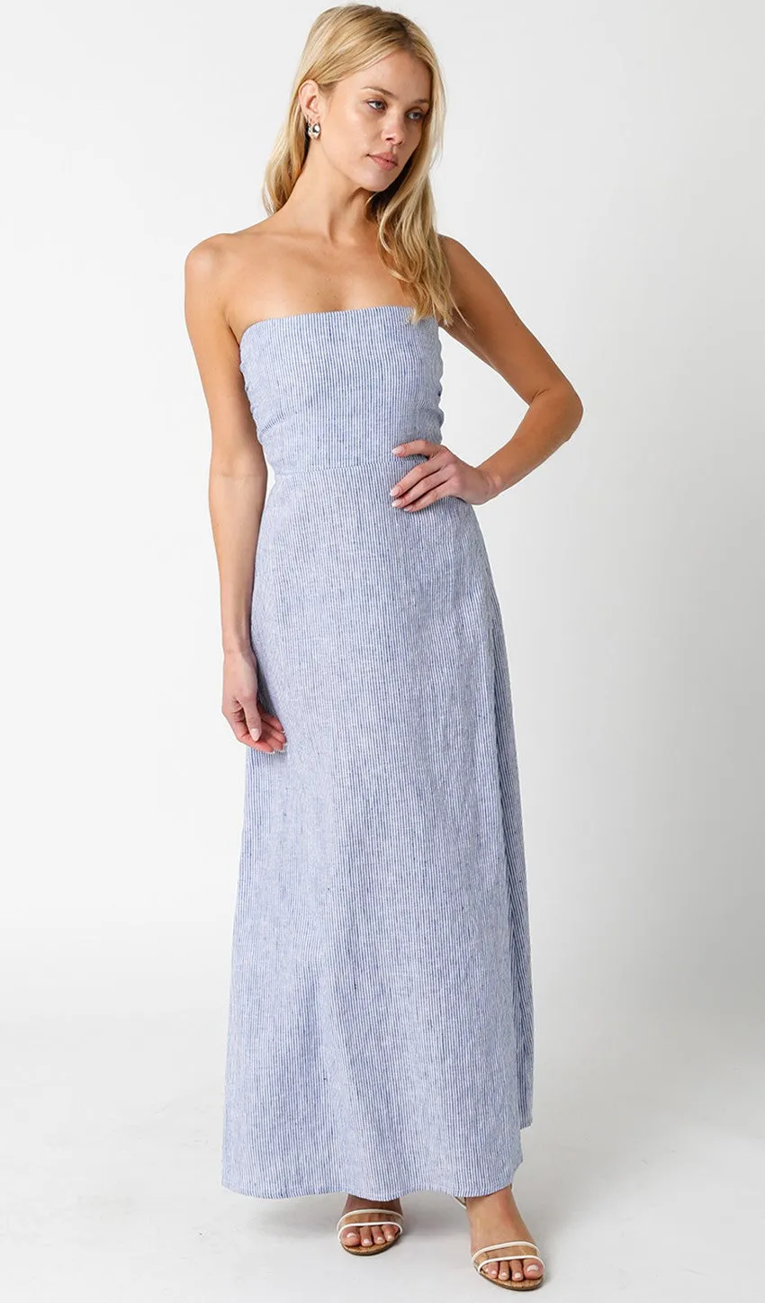 Polina Linen Maxi Dress