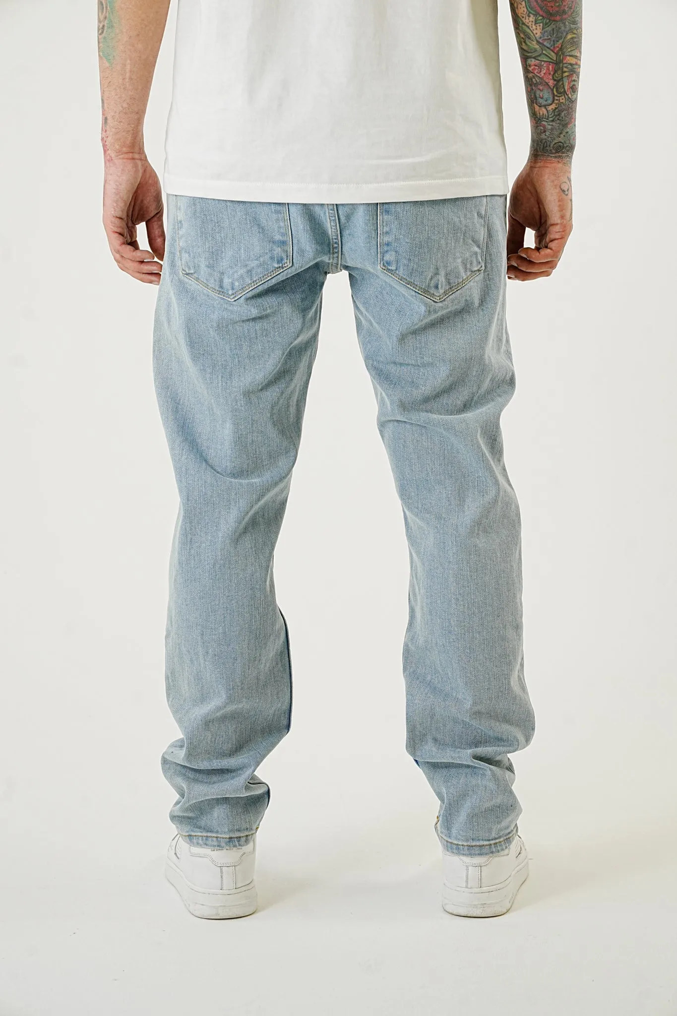 Premium Straight Stretch Sand Jeans