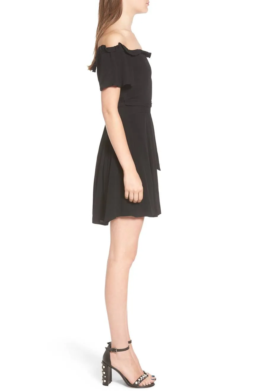 Privacy Please Deluth Off Shoulder Dress Black